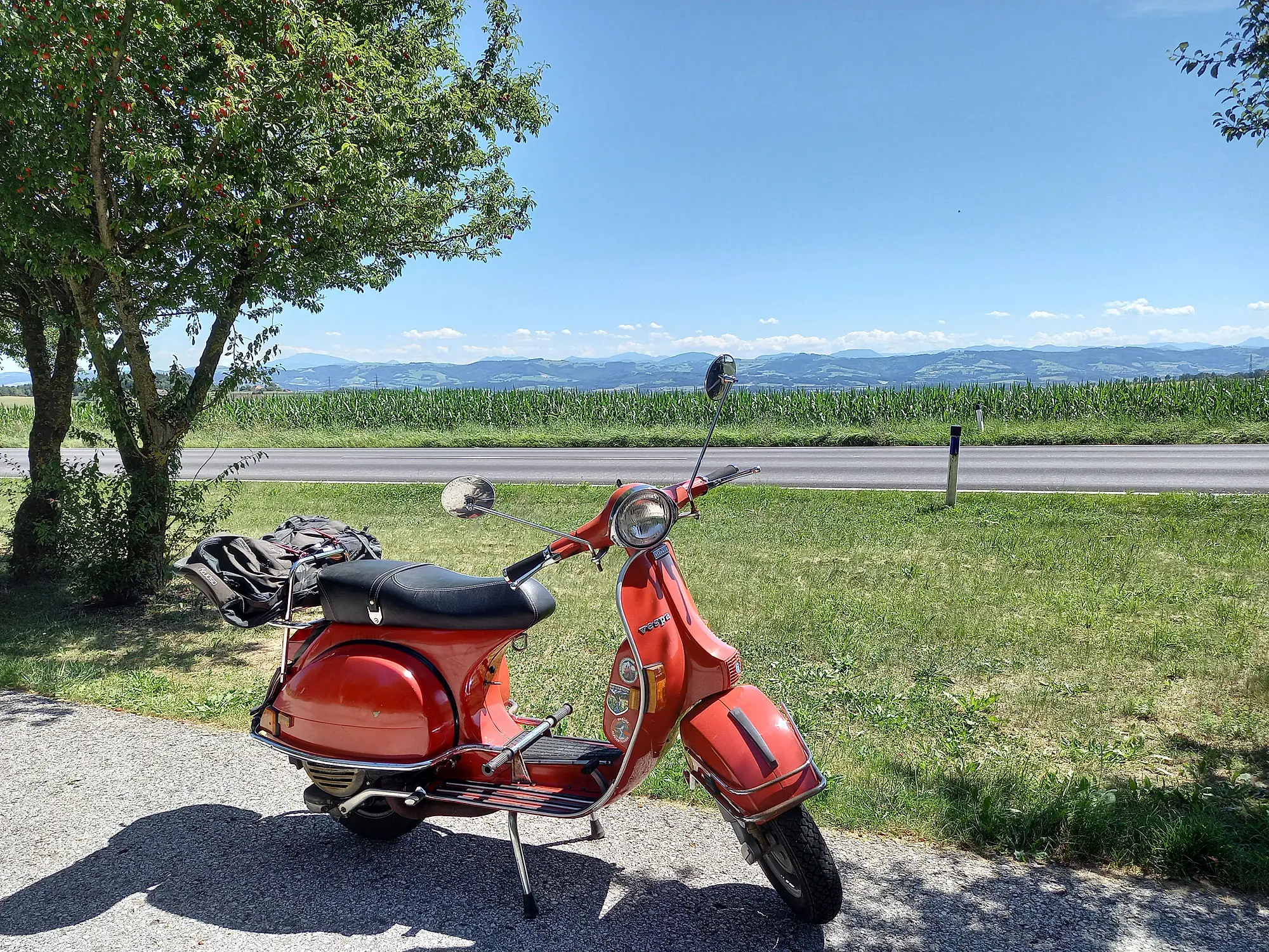 Rote Vespa im Mostviertel - Rote Roller Routen